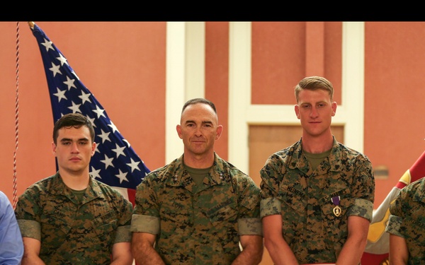 Cpl. Daniel L. Meinema Purple Heart Presentation Ceremony