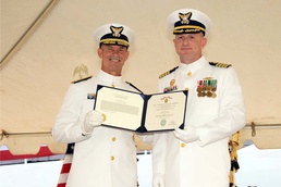 USCGC Morgenthau (WHEC 722) holds change of command ceremony
