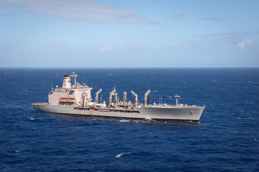 Forty Ships and Submarines Steam in Close Formation During RIMPAC - USNS Rappahannock (T-AO 204)