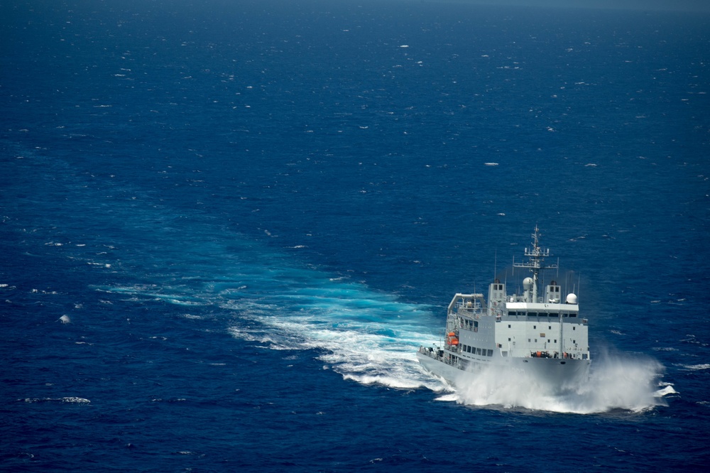 Forty Ships and Submarines Steam in Close Formation During RIMPAC - Chang Dao (867)