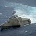 Forty Ships and Submarines Steam in Close Formation During RIMPAC - USS Coronado (LCS 4)