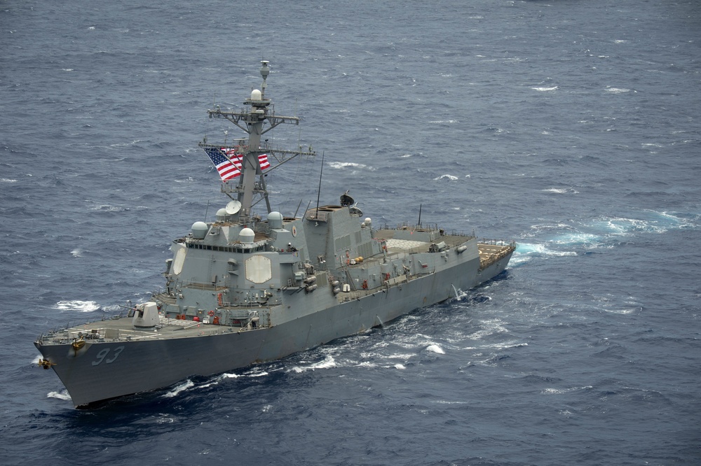 Forty Ships and Submarines Steam in Close Formation During RIMPAC - USS Howard (DDG 83)