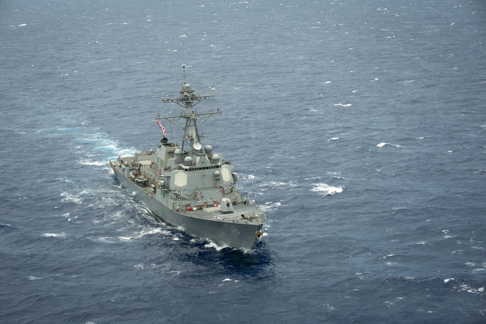 Forty Ships and Submarines Steam in Close Formation During RIMPAC - USS Stockdale (DDG 106)