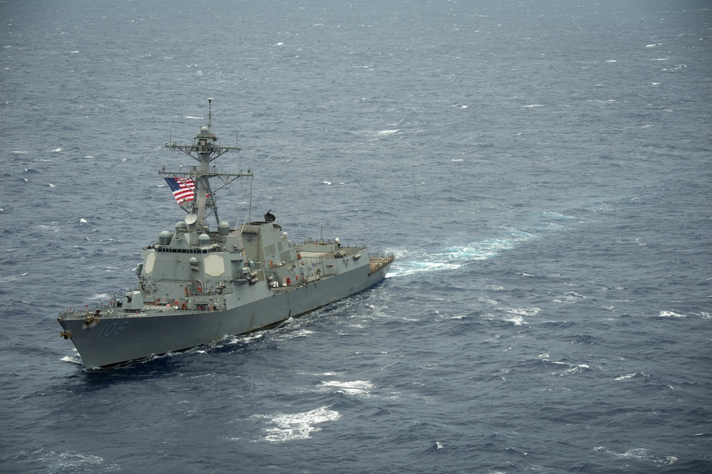 Forty Ships and Submarines Steam in Close Formation During RIMPAC - USS Stockdale (DDG 106)