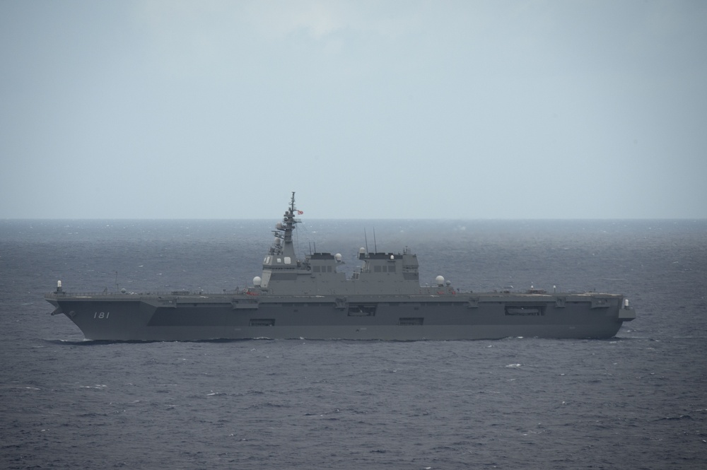 Forty Ships and Submarines Steam in Close Formation During RIMPAC