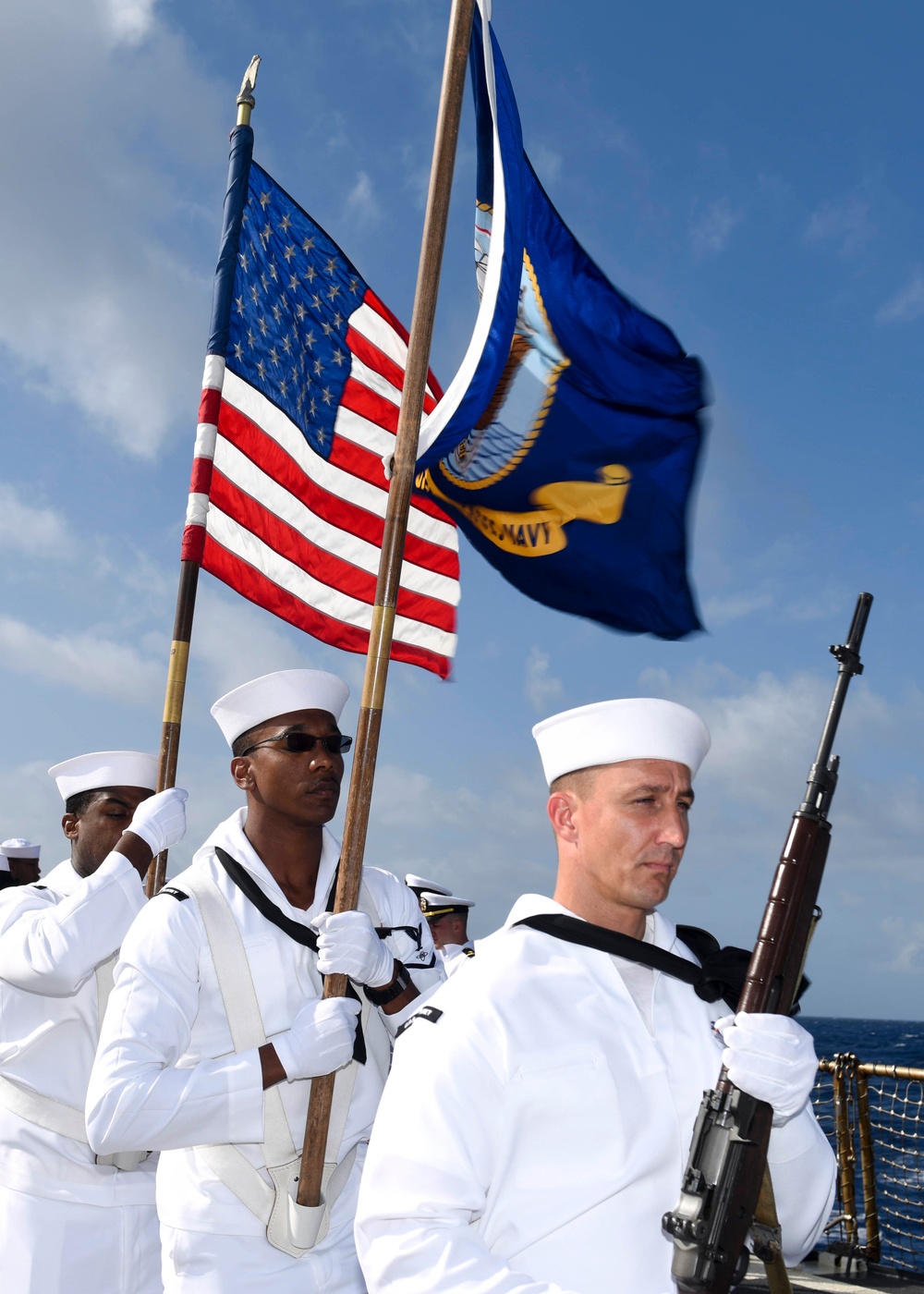 DVIDS - Images - USS Pinckney conducts a Burial at Sea during RIMPAC 16 ...