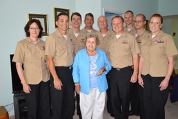Widow of first MCPON meets with NOSC Orlando CPO Selectees