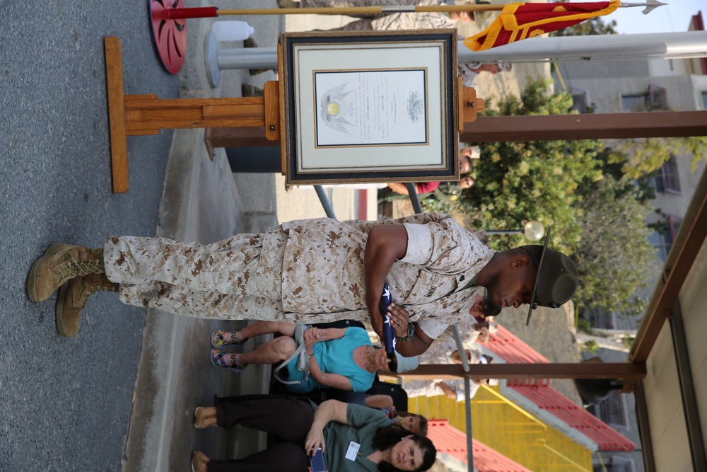 Wyatt Gillette's Honorary Marine Ceremony