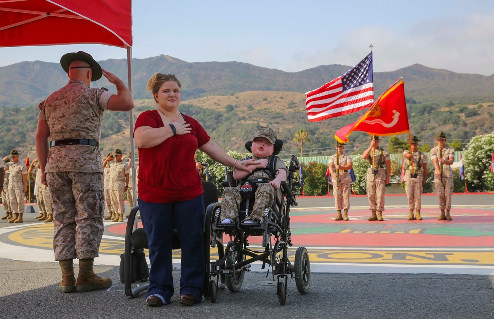 Wyatt Gillette's Honorary Marine Ceremony