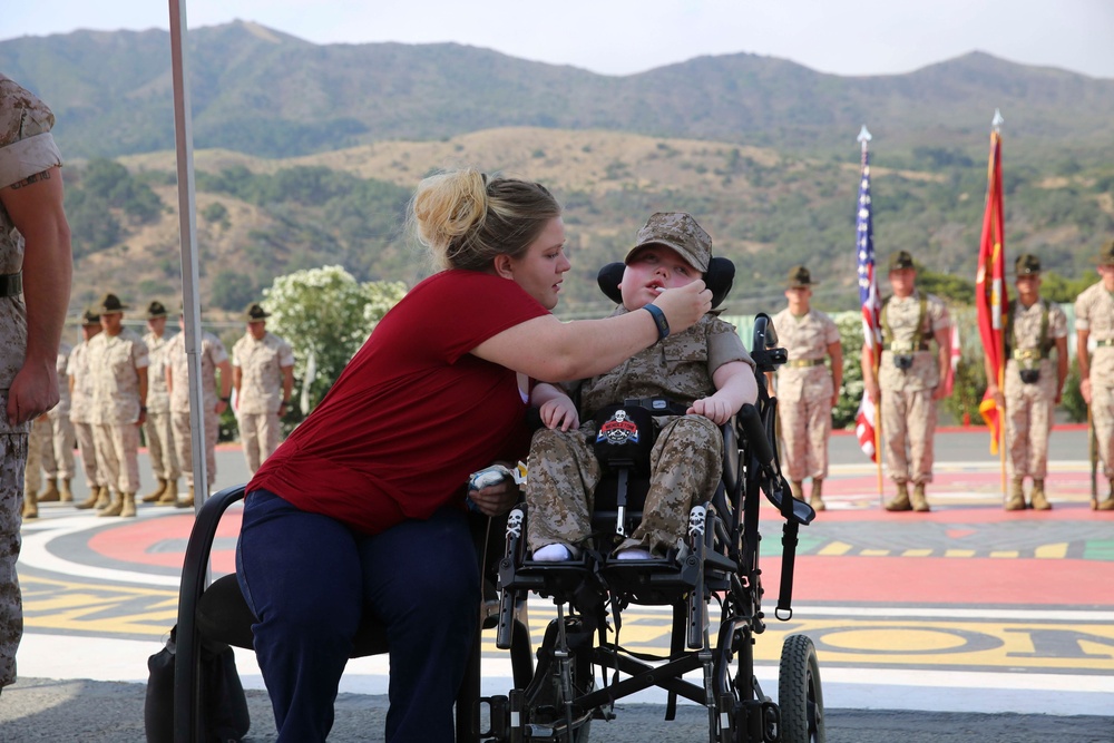 Wyatt Gillette's Honorary Marine Ceremony