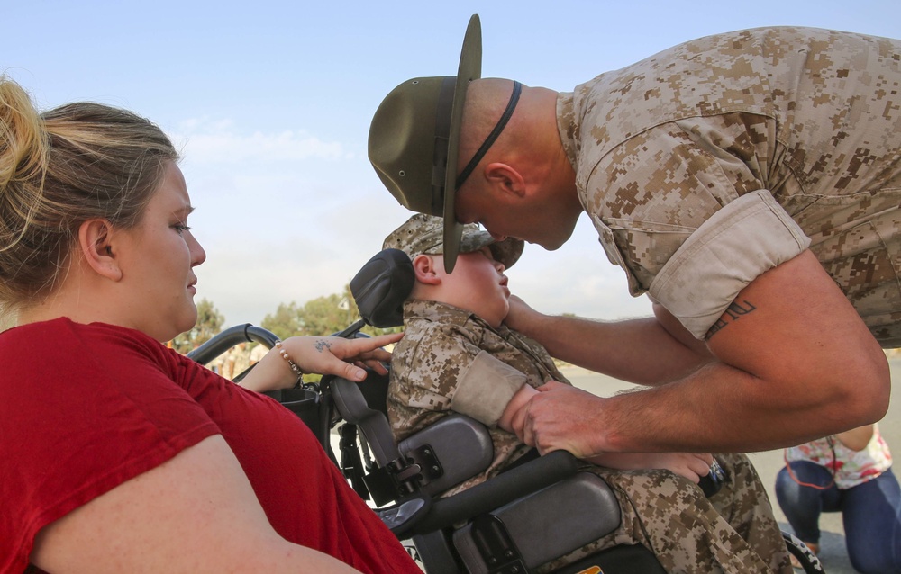 Wyatt Gillette's Honorary Marine Ceremony
