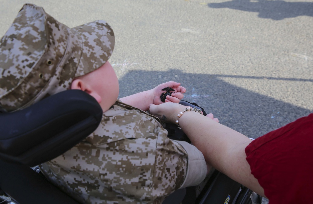 Wyatt Gillette's Honorary Marine Ceremony