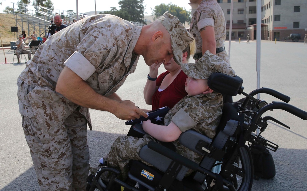 Wyatt Gillette's Honorary Marine Ceremony