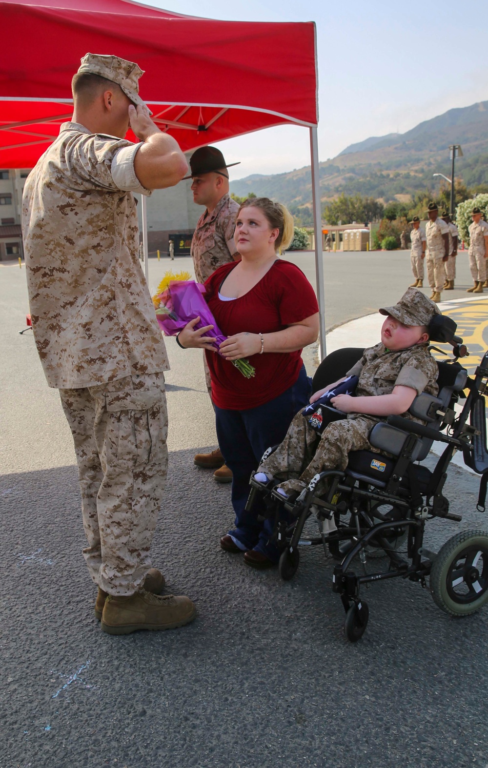 Wyatt Gillette's Honorary Marine Ceremony