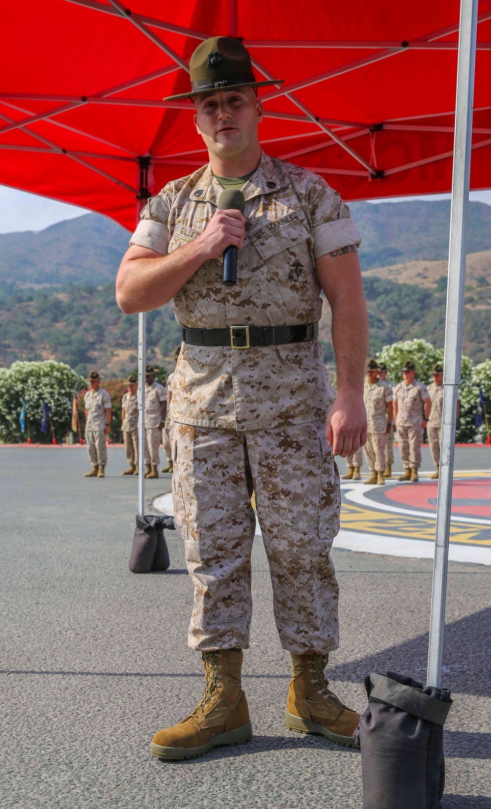 Wyatt Gillette's Honorary Marine Ceremony