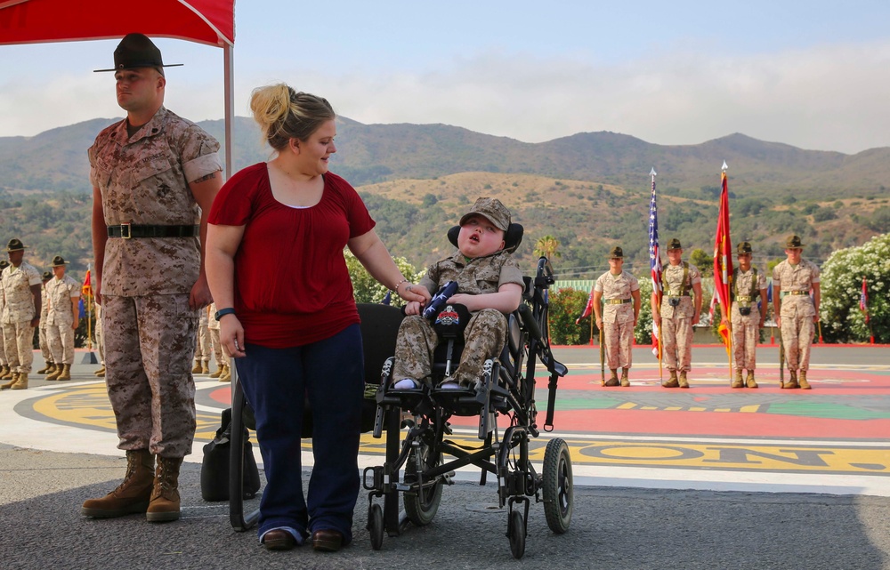 Wyatt Gillette's Honorary Marine Ceremony