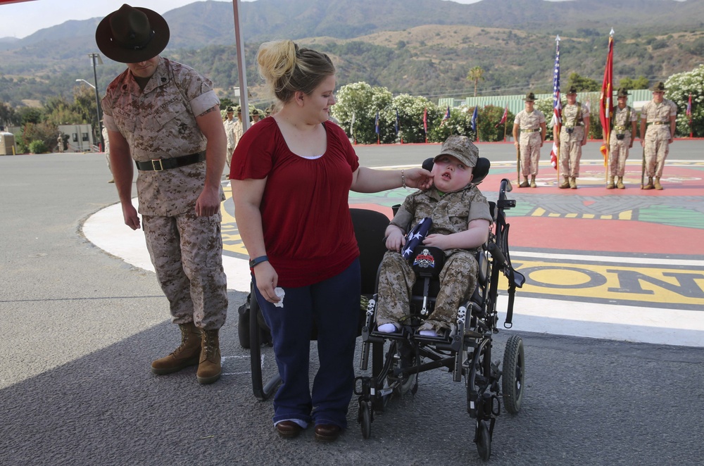 Wyatt Gillette's Honorary Marine Ceremony