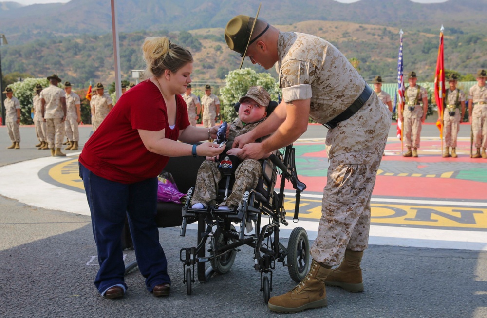 Wyatt Gillette's Honorary Marine Ceremony