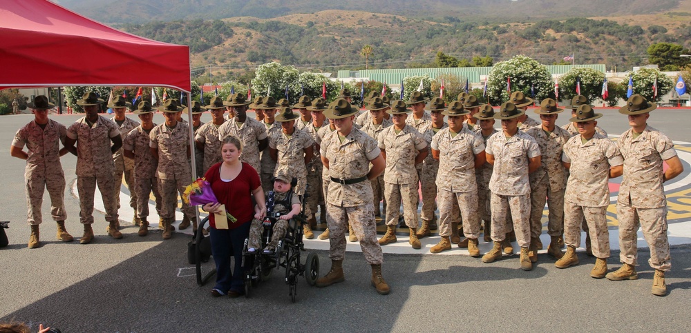 Wyatt Gillette's Honorary Marine Ceremony
