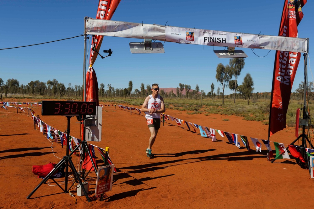 Marines run Australian Outback Marathon