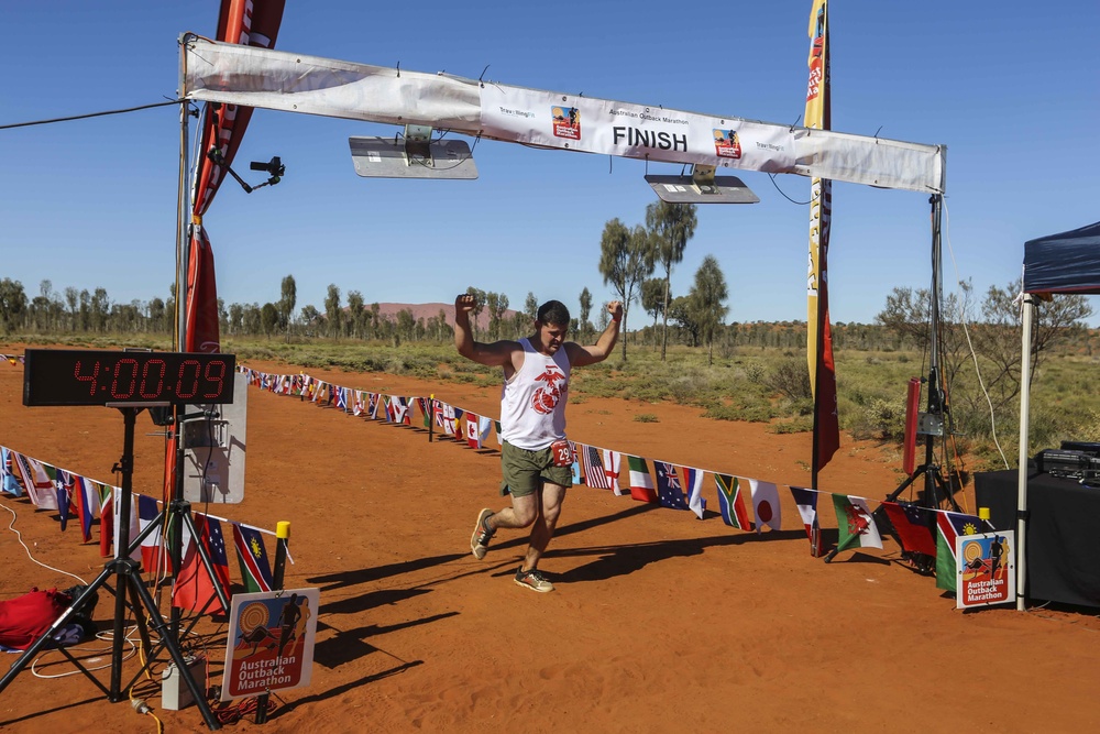 Marines run Australian Outback Marathon