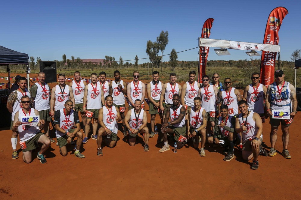 Marines run Australian Outback Marathon