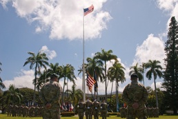 E Komo Mai to the new USARPAC HHBn Commander