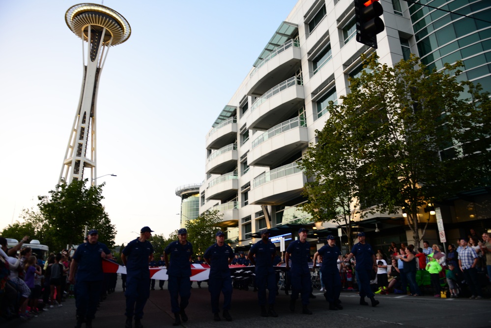 Coast Guard participates in Seattle’s 67th annual Seafair Torchlight Parade