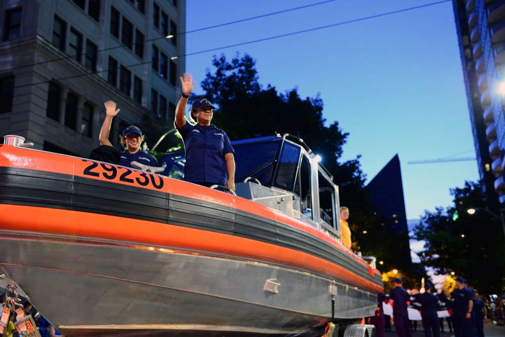 Coast Guard participates in Seattle’s 67th annual Seafair Torchlight Parade
