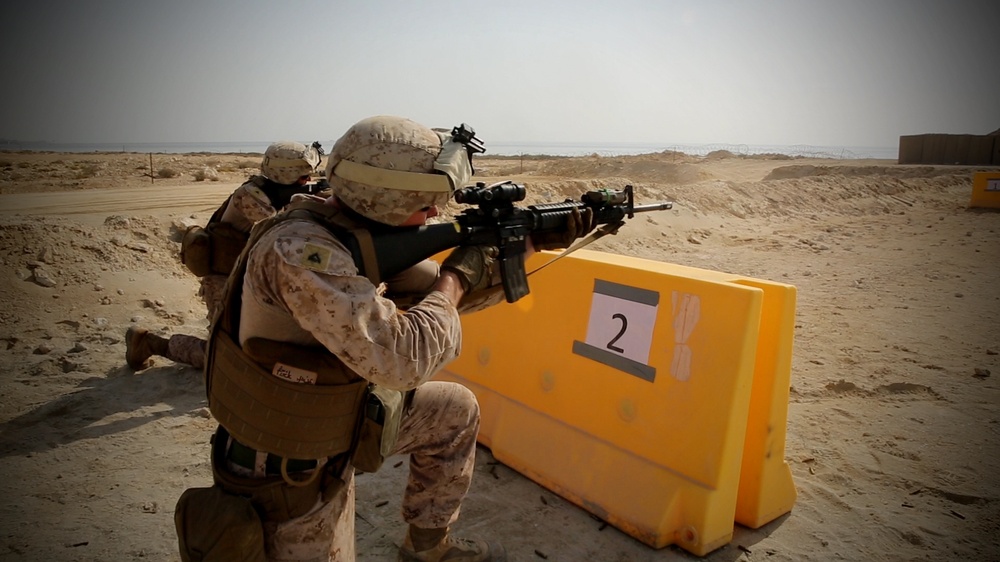 SecFor Marines “Ace” target practice