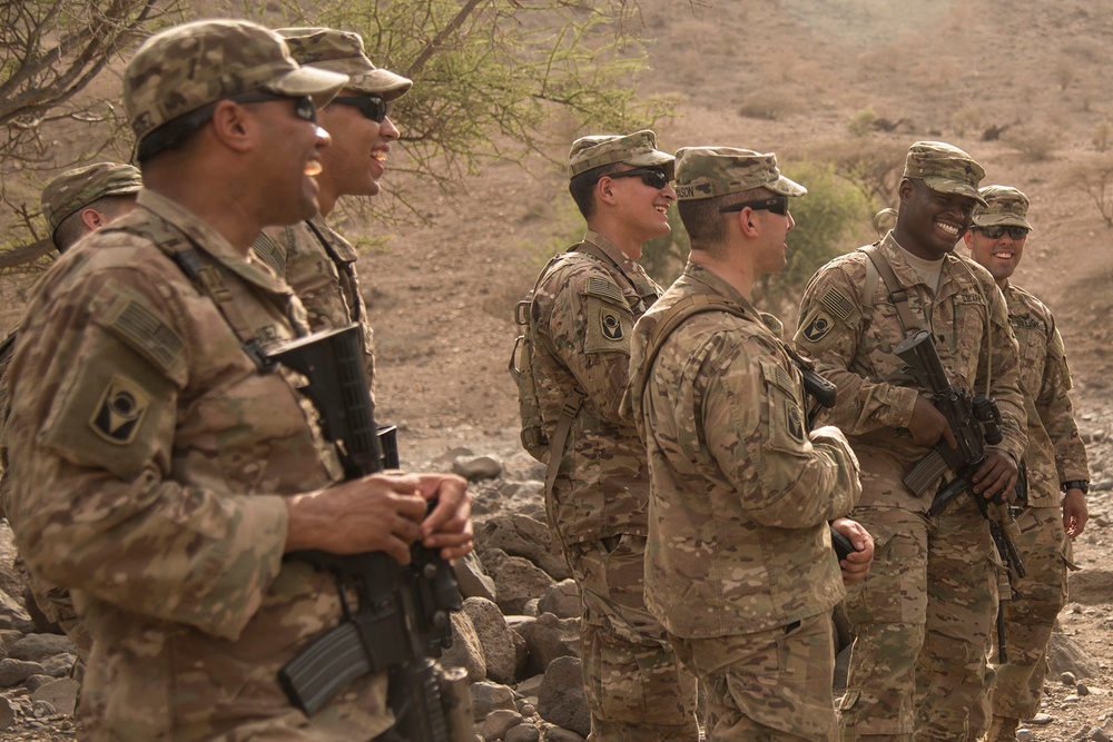 U.S. Army Soldiers complete land navigation in Arta