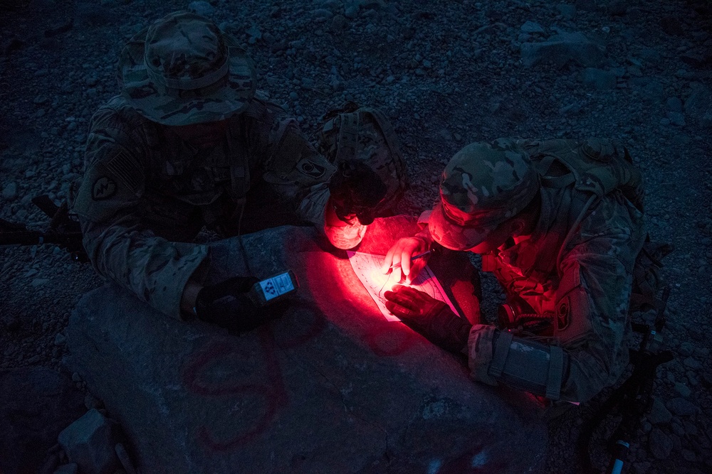 U.S. Army Soldiers complete land navigation in Arta