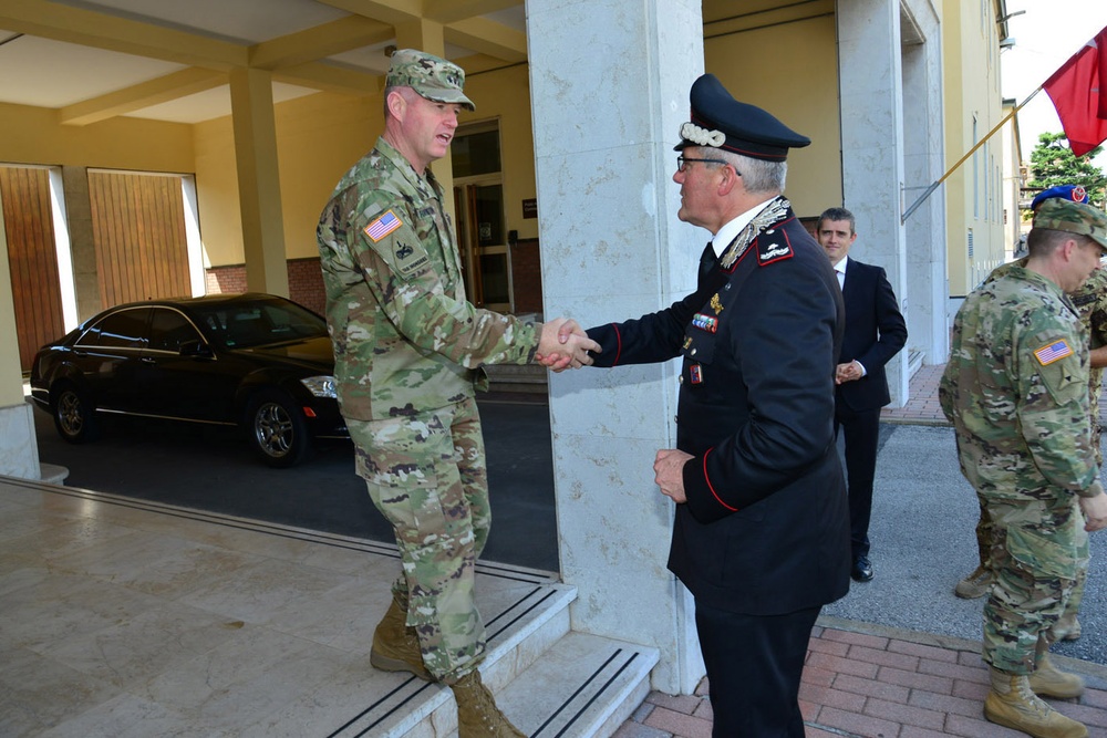 BG Maurizio Detalmo Mezzavilla visited Caserma Ederle, Vicenza, Italy