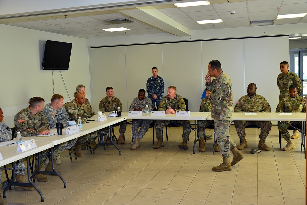 Defense Logistics Agency briefing by CSM Charles M. Tobin in Caserma Ederle, Vicenza, Italy