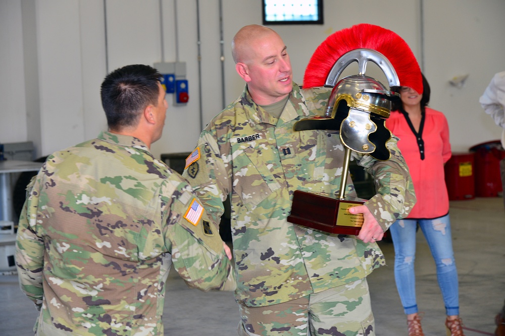 Farewell Gift to Capt. Nicholas F. Barber, July 29, 2016 at Caserma Del Din
