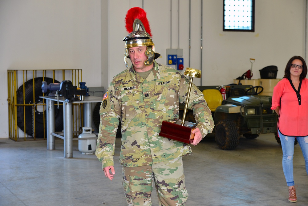 Farewell Gift to Capt. Nicholas F. Barber, July 29, 2016 at Caserma Del Din
