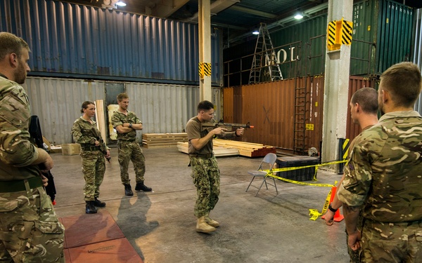 PATFORSWA and Royal Navy/Marines Conduct Close Quarter Training