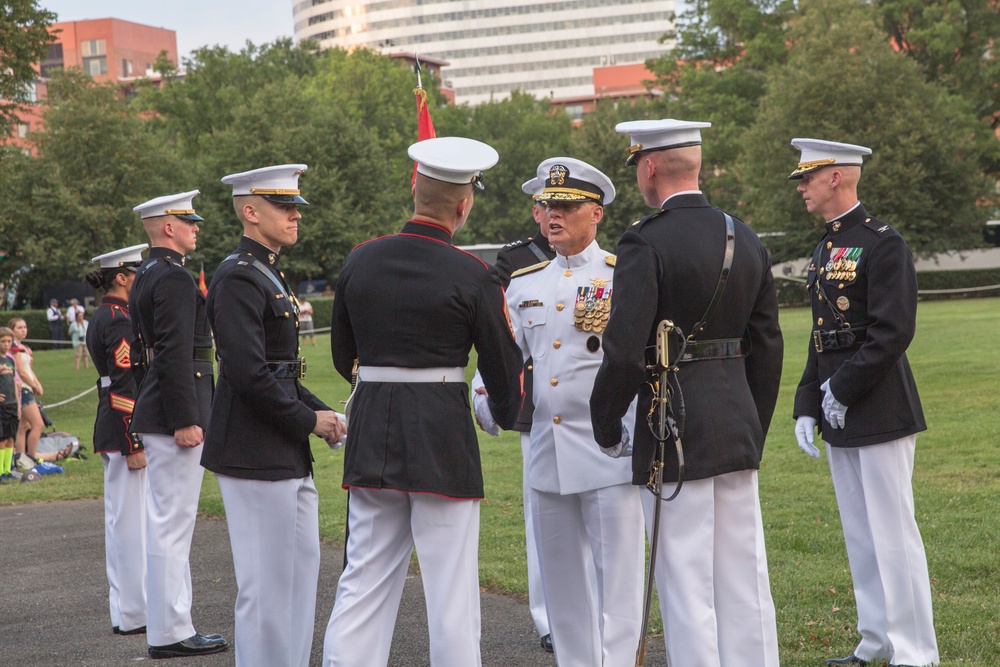 Marine Corps War Memorial Sunset Parade July 26, 2016