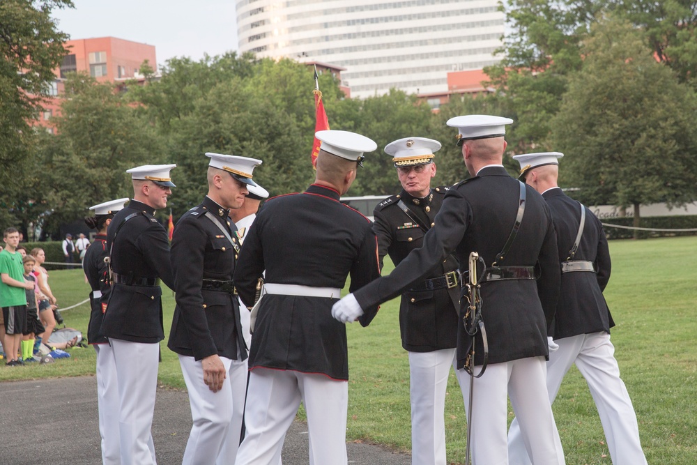 Marine Corps War Memorial Sunset Parade July 26, 2016