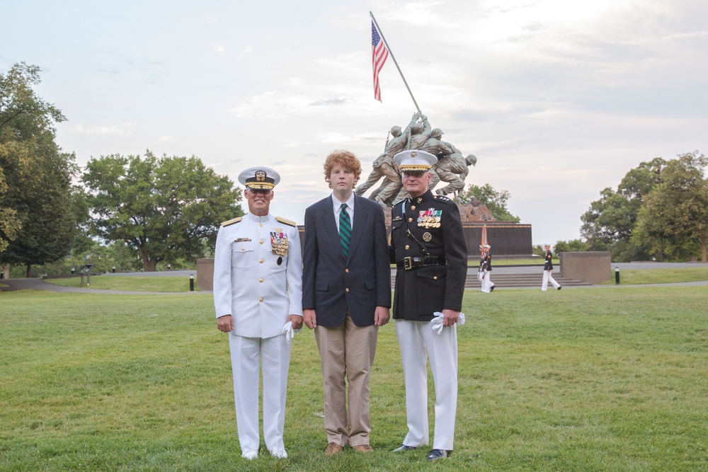 Marine Corps War Memorial Sunset Parade July 26, 2016