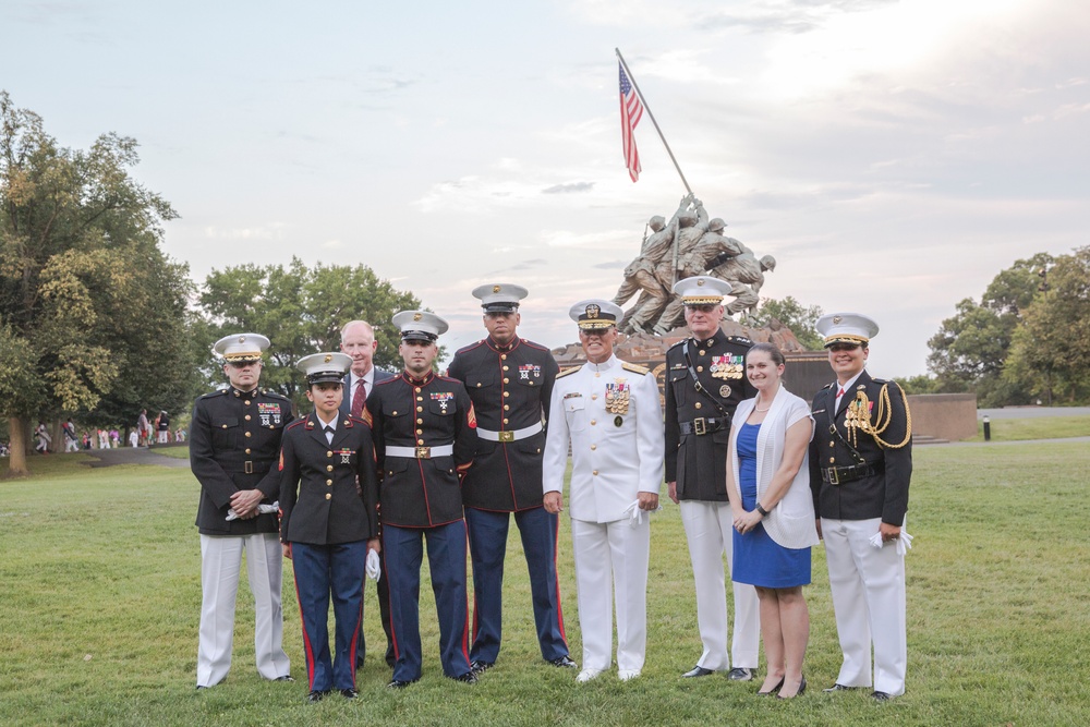 Marine Corps War Memorial Sunset Parade July 26, 2016