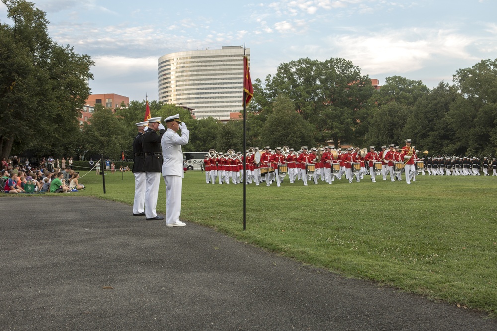 Marine Corps War Memorial Sunset Parade July 26, 2016