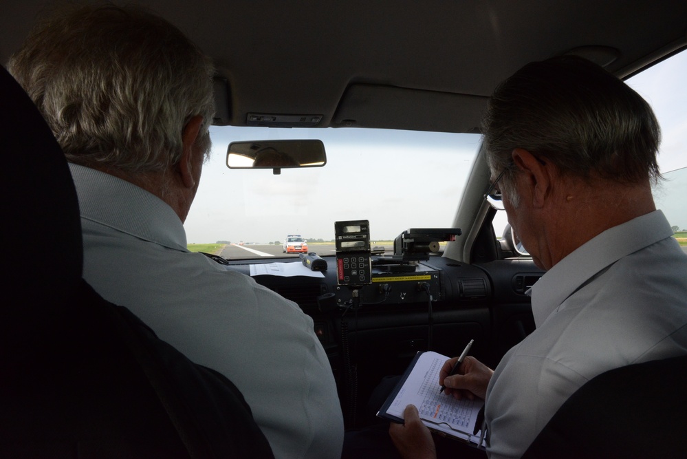 Police cars speedometers calibration