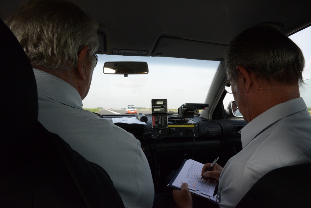 Police cars speedometers calibration