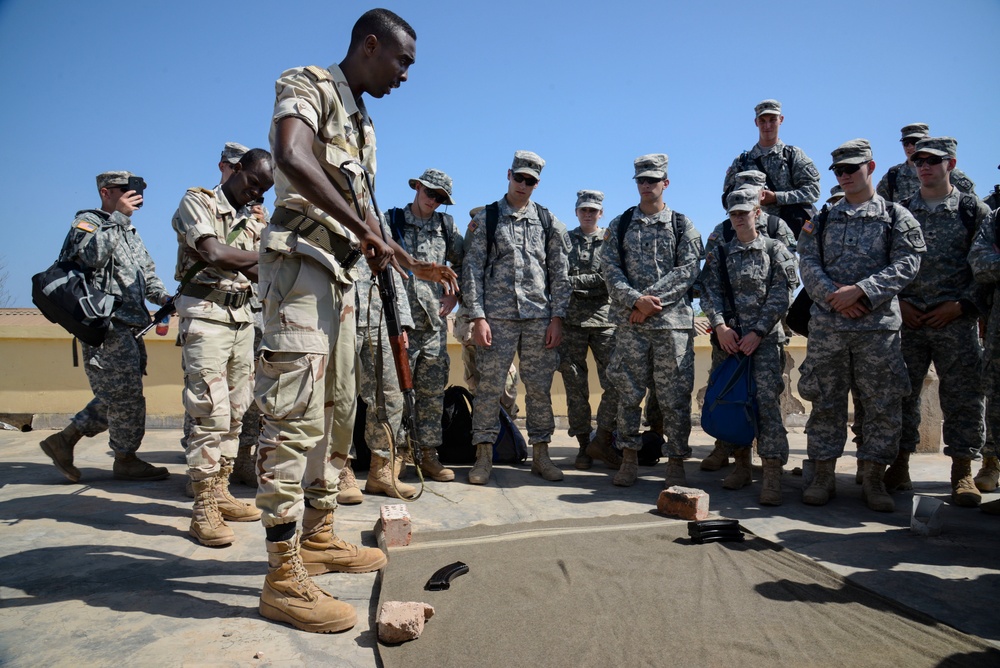 ROTC cadets experience Djiboutian military culture