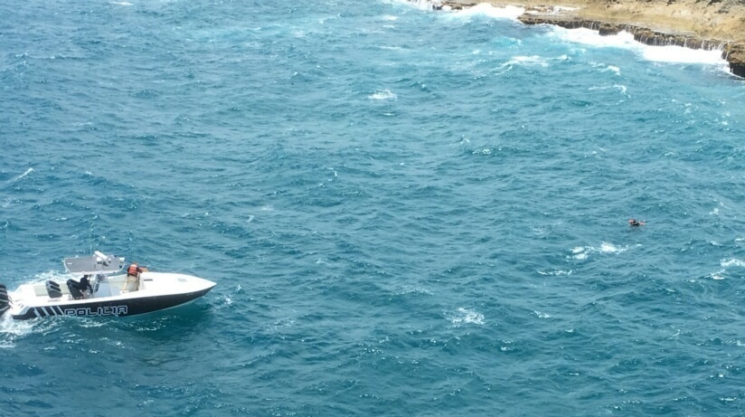 Coast Guard, Puerto Rico Police rescue diver off the northern coast of Manati, Puerto Rico