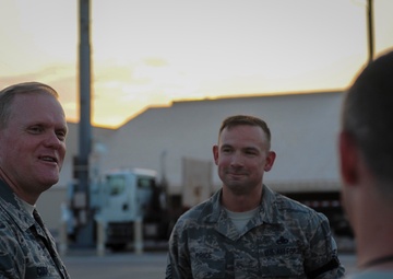 CMSAF Cody visits Nellis AFB