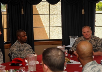 CMSAF Cody visits Nellis AFB