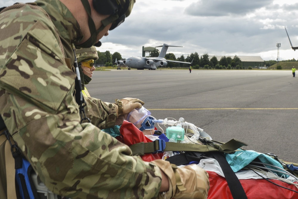 48th MDG undergoes aeromedical training alongside US, UK forces