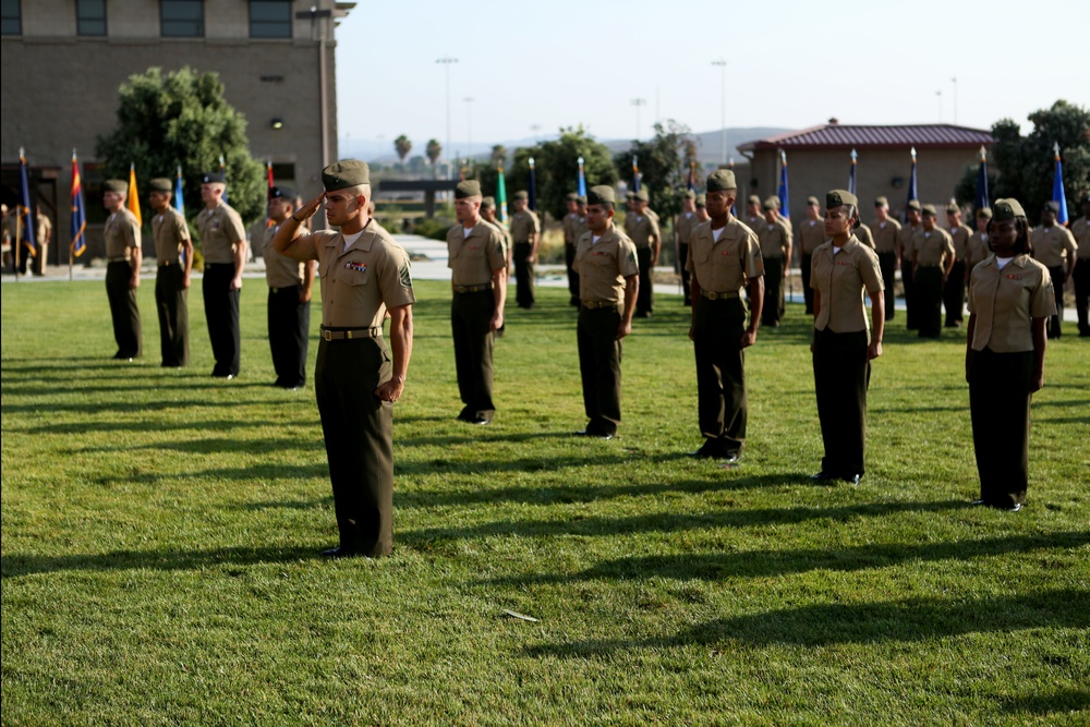 Attention to orders: 1st MLG Marines recognized for excellence